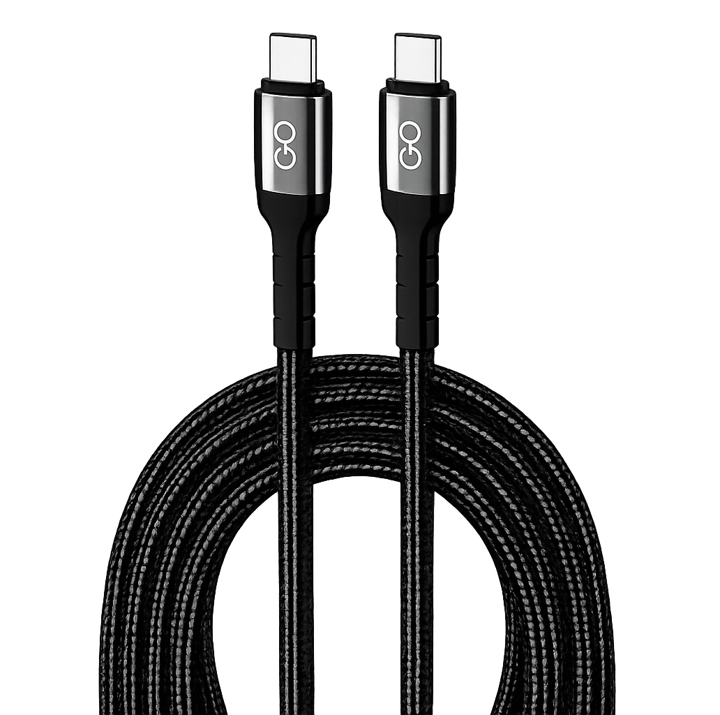 GO 2-Meter Braided Fast Charging Cable (Type-C to Type-C)